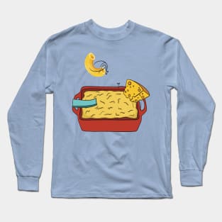 Macaroni and cheese illustration Long Sleeve T-Shirt